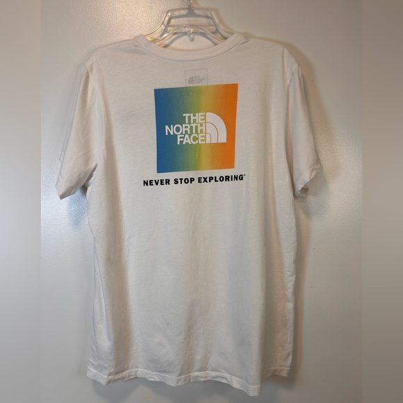 The North Face Women's Short Sleeve T-Shirt White/Apricot Size XL - Picture 3 of 6